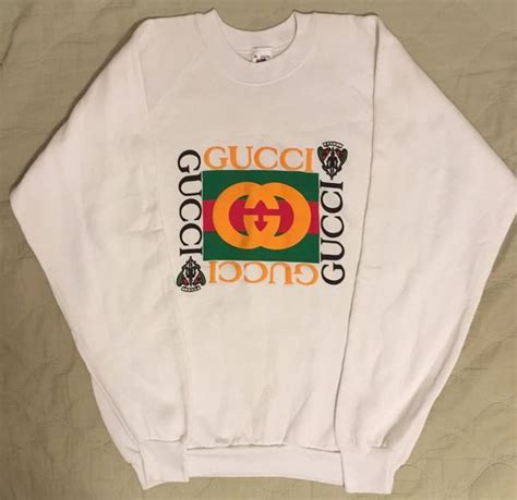 vintage gucci crewneck white|Gucci .